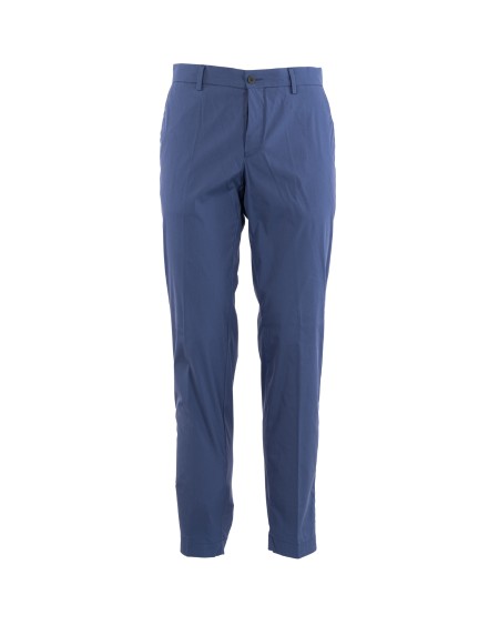 Shop GERMANO  Trousers: Germano cotton blend trousers.
Button and zip closure.
America and welt pockets.
Regular fit.
Composition: 75% Cotton, 21% Polyamide, 4% Elastane.
Made in Italy.. 8806 GCG -0203